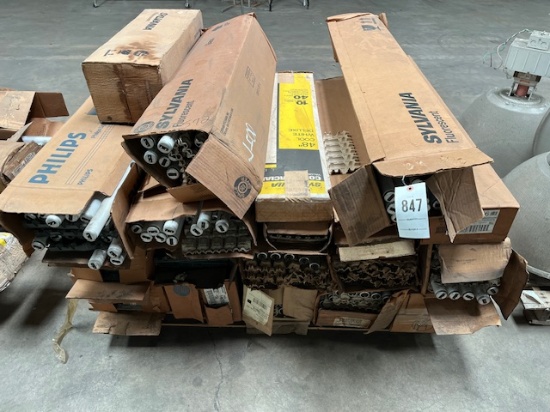 Pallet Of Fluorescent Light Bulbs