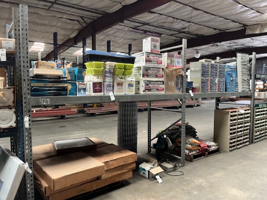 (2) Sections Of Galvanized Pallet Racking ( Racking Only Contents Sell Separate )