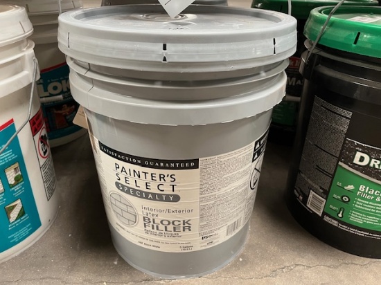 (1) 5 Gallon Bucket Of Block Filler