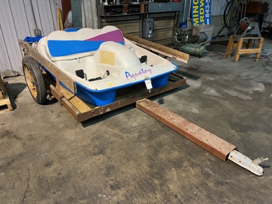 Aquatoy Paddle Boat & Trailer N/T
