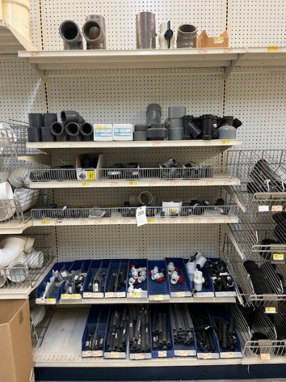 Gray PVC Fittings & Cut Off Valves ( Fittings Only Bins Don't Sell )