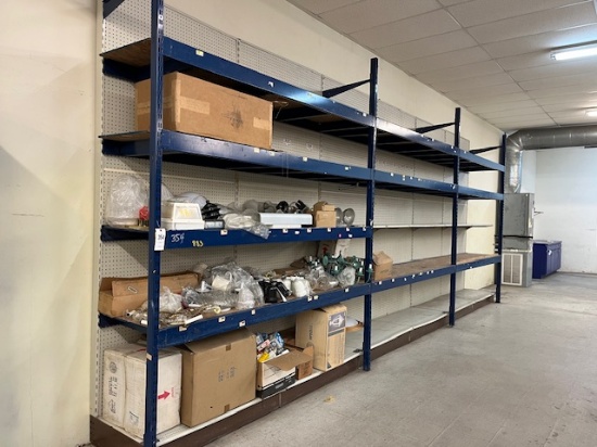 Apx. 24ft Section Of Shelving Racking ( Contents Sell Separate )