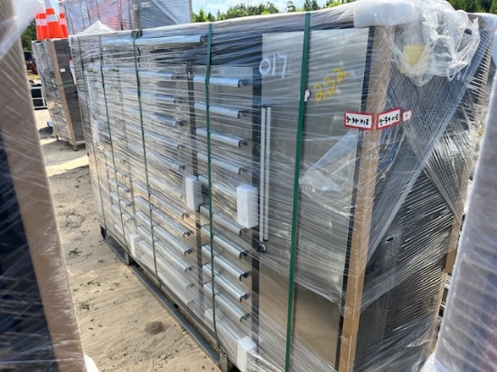 NEW Steelman 9ft 34 Drawer Stainless Tool Chest