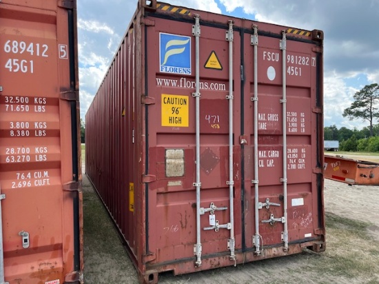 (1) Used 40' Shipping Container