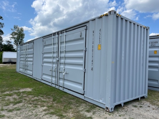 (1) Like New 40' Multi Door Shipping Container