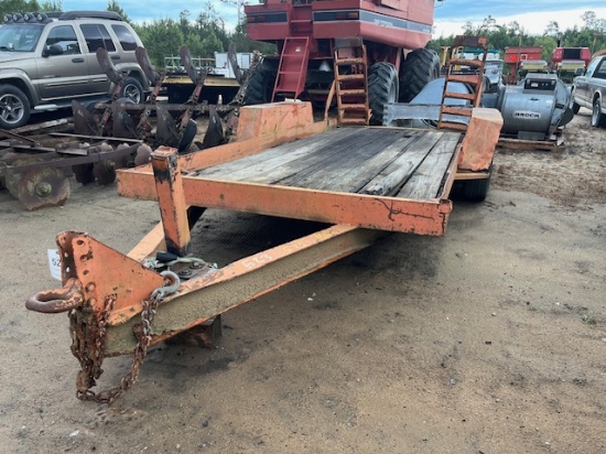Orange Pintle Hitch Trailer w/ Ramps N/T