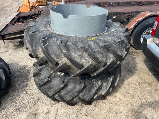 (2) 14.9-28 Tires & Rims