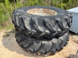 (2) 500/95D32 Tires & Rims