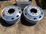 (2) Peterbuilt Aluminum Truck Wheels