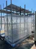 (4) Gray Storage Shelfs
