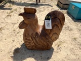 Solid Wood Chicken Decor
