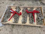 (5) NEW 3/8 G70 Chains & (2) Ratchet Binders