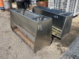 (2) Stainless Hog Feeders