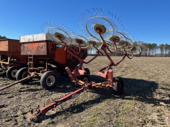 8 Wheel Hay Rake