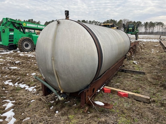 Aluminum Apx 1200 Gallon Tank On Skids