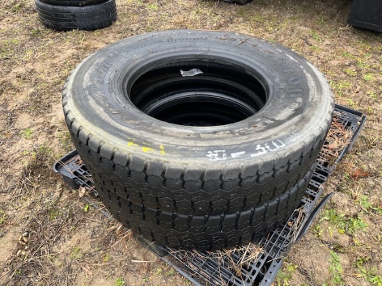 (2) 22.5 Truck Tires