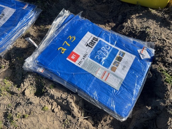 (5) NEW 7x9 Tarps