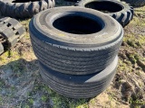 (2) 385/65R22.5 Tires