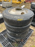 (4) 22.5 Truck Tires & Rims