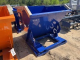 (1) NEW Blue 1CY Self Dumping Hopper