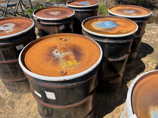 (3) Metal Barrels