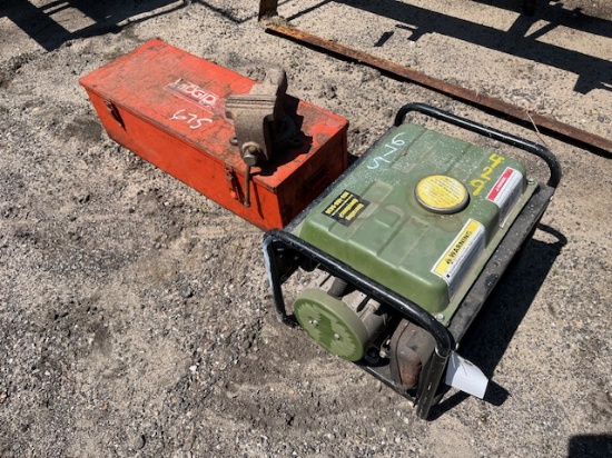 Misc. Generator, Vise, Tool Box