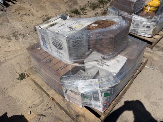 Pallet Of Misc. Oil Supplies