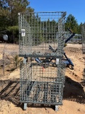 (2) Wire Storage Cages