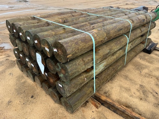 Bundle Of (28) NEW Treated 6inx8ft Post