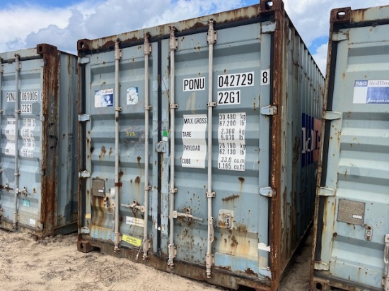 (1) Used 20ft Shipping Container