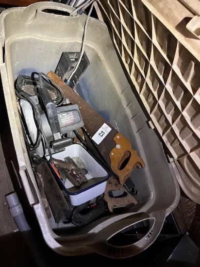 Tote Of Wood Working Tools