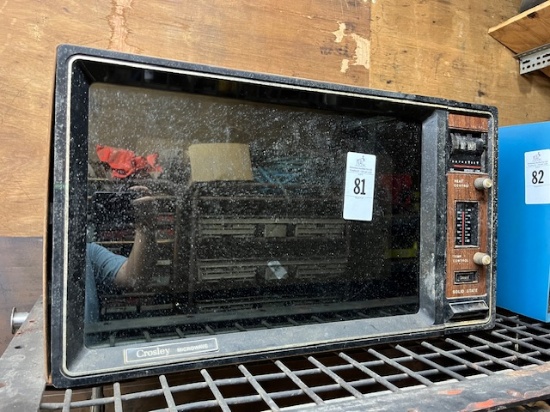 Old Crsley Microwave / Was Used For Welding Rod Storage