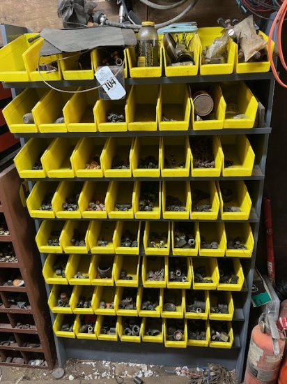 Yellow Tray Hardware Bin w/ Hardware