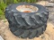 (2) Misc. AG Tires & Rims