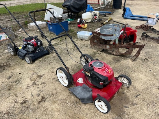 Red Push Mower