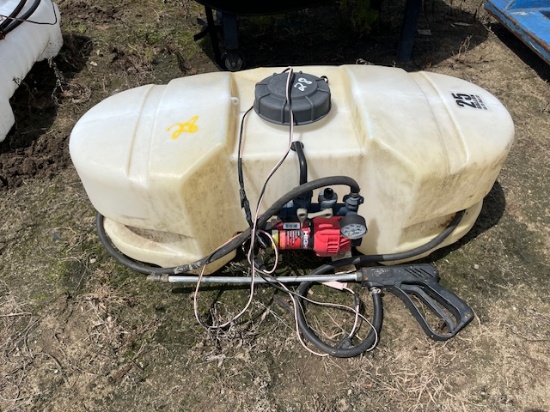 Spray Tank w/ Spray Wand 25 Gallon
