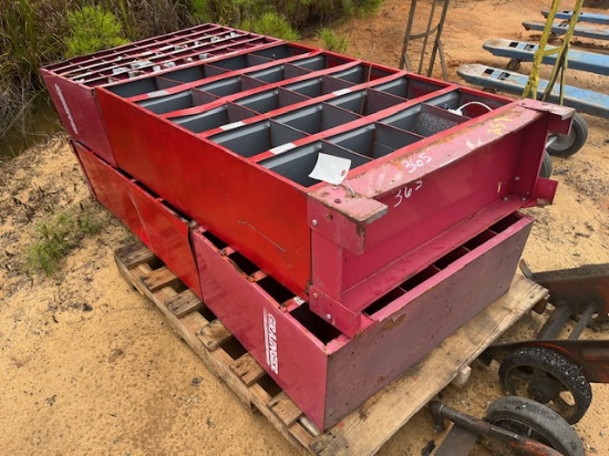 Red Hardware Bins