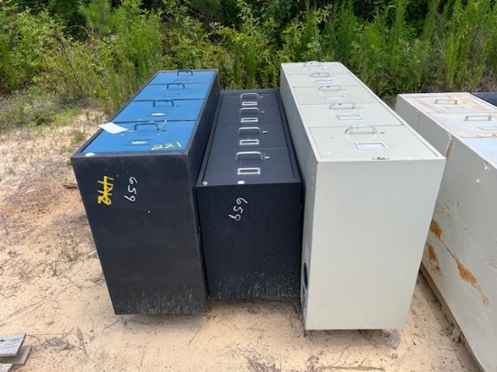 (3) Misc. Filing Cabinets