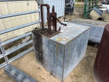 Galvanized Fuel Tank w/ Hand Pump