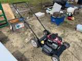 Black Push Mower