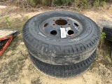 (2) 9.00-20 Tires & Rims