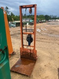(1) Orange Material Lift