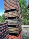 (1) Stack Of Steel Crates