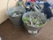 (2) NEW Galvanized Buckets Of Hardware