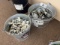 (2) NEW Galvanized Buckets Of Hardware
