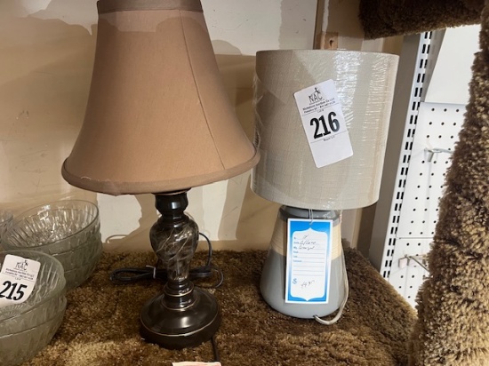 (2) Small Decorative Lamps