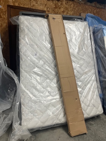 Queen Box Spring Matress & Rails