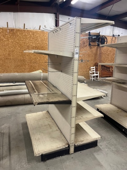 Section Of White Retail Shelving