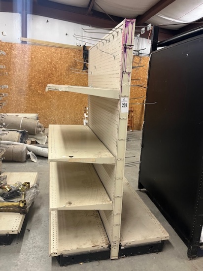 Section Of White Retail Shelving