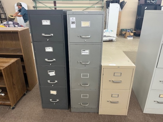 (3) Misc. Filing Cabinets